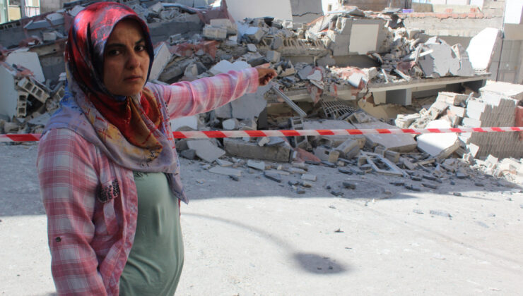 Gaziantep’te yeni yapılan 5 katlı bina çöktü, facianın eşiğinden dönüldü