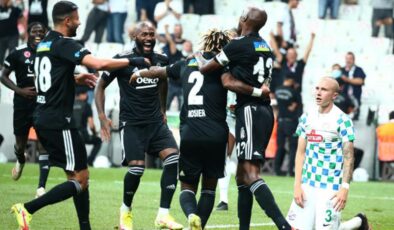 Süper Lig de sezonun açılış maçında Beşiktaş, sahasında Çaykur Rizespor u 3-0 mağlup etti