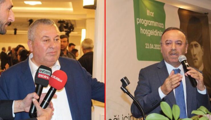 İftar programında Cemal Enginyurt ile AK Partili vekil Hacı Turan tartıştı, araya Haşim Kılıç girdi