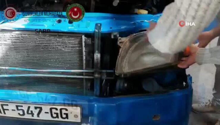 Sarp Sınır Kapısı’nda bir aracın yakıt deposunda 104 kilogram bal ele geçirildi