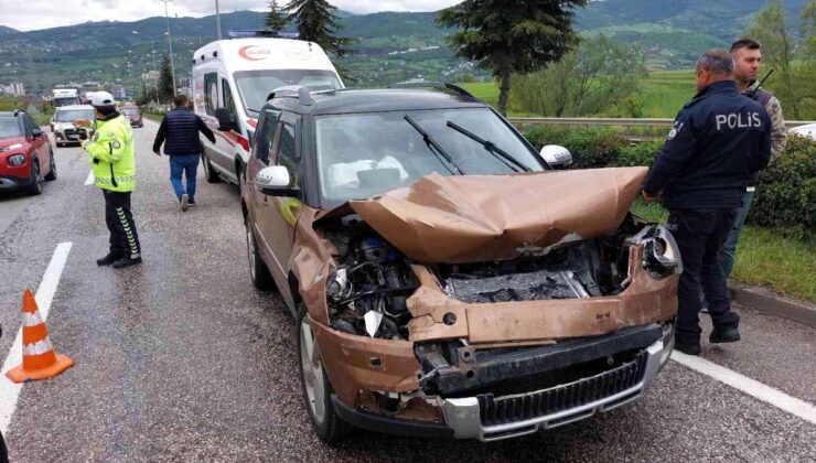 Samsun’da Zincirleme kaza trafiği kilitledi