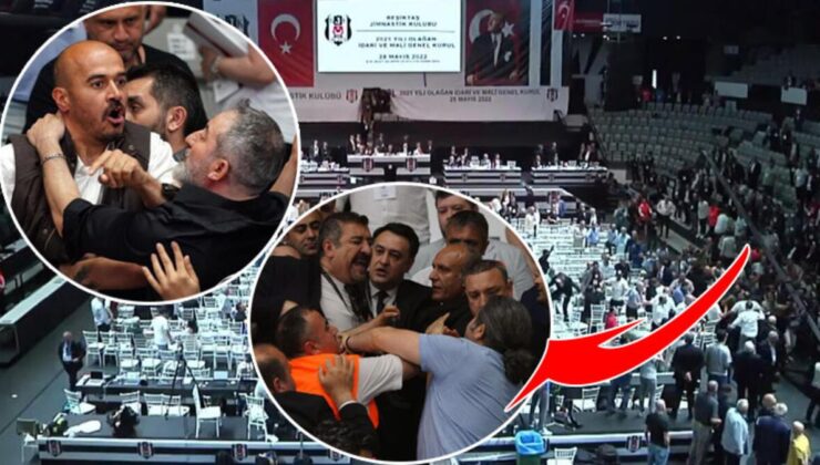 Son dakika: Beşiktaş Olağan İdari ve Mali Genel Kurul’da kavga! Tokatlar, hakaretler…