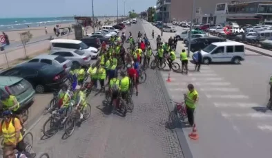 Samsun’da “Çevre Dostu Bir Yaşam” için bisiklet turu düzenlendi