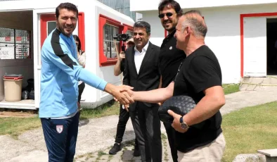 Samsunspor efsanelerinden Samsunspor futbolcularına destek