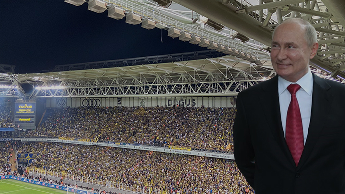 Fenerbahçe stadyumunda Putin sloganı