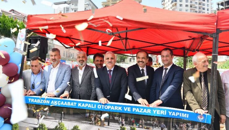Trabzon’da Otopark ve pazar yeri temeli atıldı