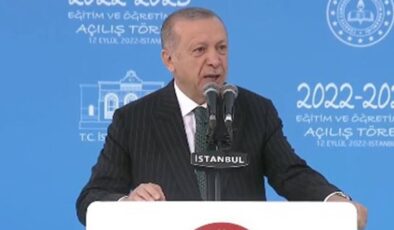 AKP’li Cumhurbaşkanı Recep Tayyip Erdoğan 2022-2023 Eğitim Öğretim Yılı Açılış Programı’nda konuştu