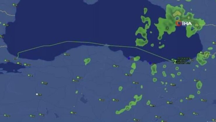 Hava muhalefeti nedeniyle Rize’ye inemeyen uçak Samsun’a indi