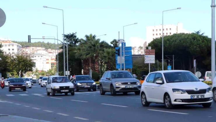 Samsun’da trafiğe kayıtlı araç sayısı 410 bin 155 oldu