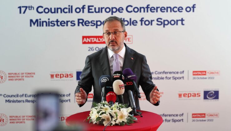 Gençlik ve Spor Bakanı Mehmet Muharrem Kasapoğlu’ndan Spordan Sorumlu Bakanlar Konferansı’nda önemli açıklamalar
