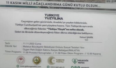 Malatya Valiliği’nin davetiyesi tepki çekti: ‘AKP’nin reklamı yapılıyor’
