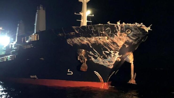 Gece vakti korkutan olay! İstanbul Boğazı’nda 2 gemi çarpıştı