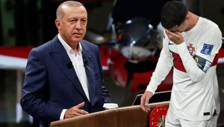 Ronaldo’ya sahip çıktı! Erdoğan “Siyasi yaptırım uyguladılar” deyip, Filistin meselesini işaret etti