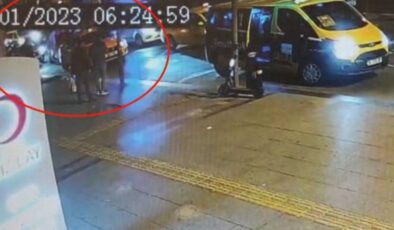 Fatih’te darbedilerek öldürülen taksici olayı kamerada