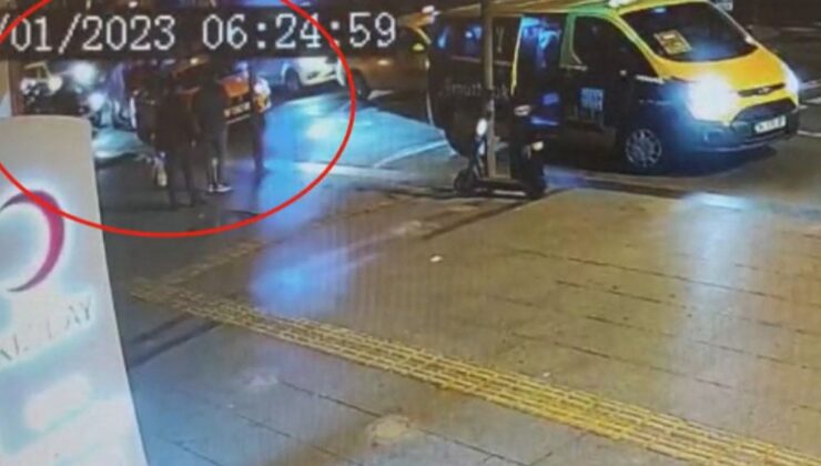 Fatih’te darbedilerek öldürülen taksici olayı kamerada