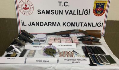 Samsun’da uyuşturucu operasyonunda yakalanan 5 şüpheli tutuklandı