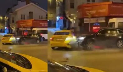 İstanbul’da taksiyle kaçan kadını durdurmak için dehşet saçtı