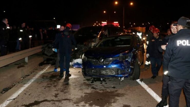 Trabzon’da 5 aracın karıştığı trafik kazasında 1 kişi öldü, 4 kişi yaralandı