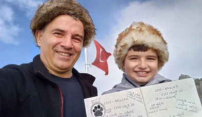 10 yaşındaki dağcı, babasıyla birlikte 2’nci kez Kaçkar’a tırmandı