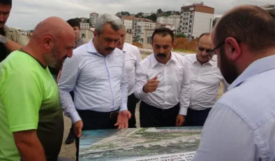 Rize’nin yeni valisi İhsan Selim Baydaş’tan devam eden projelere inceleme ziyareti