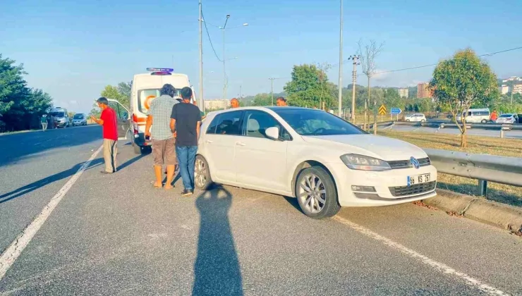 Ünye’de trafik kazası: 1’i polis memuru olmak üzere 3 kişi yaralandı