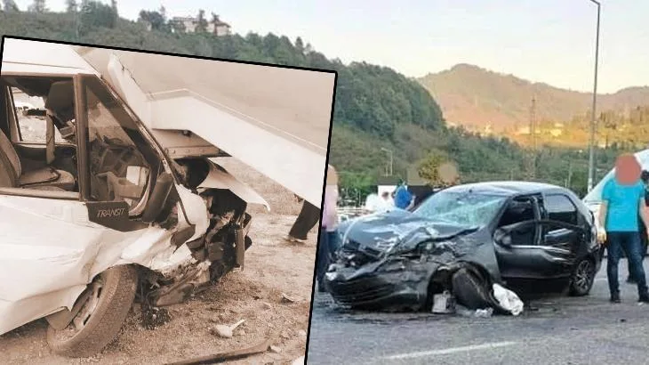 Giresun’da feci kaza! Minibüs ile otomobil çarpıştı: 1 ölü, 2 yaralı