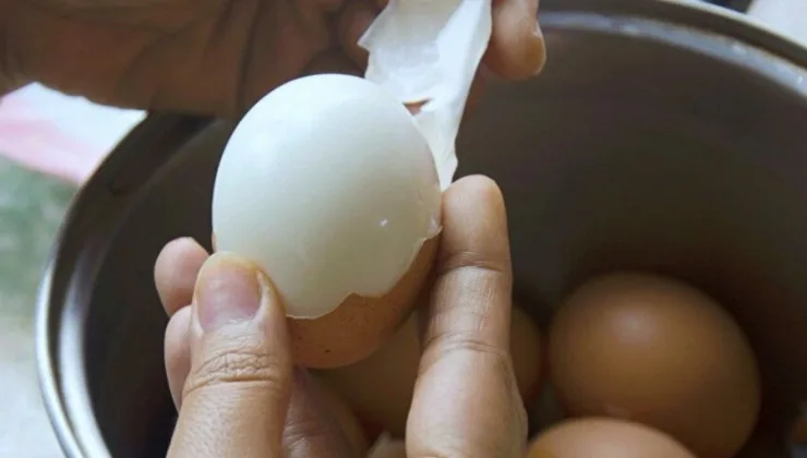 Haşlanmış Yumurtanın Kabuğunu Soymak İçin Uğraşmayın… Yumurtayı Tıpkı Bir Fıstık Gibi Soymanın Tekniği Var