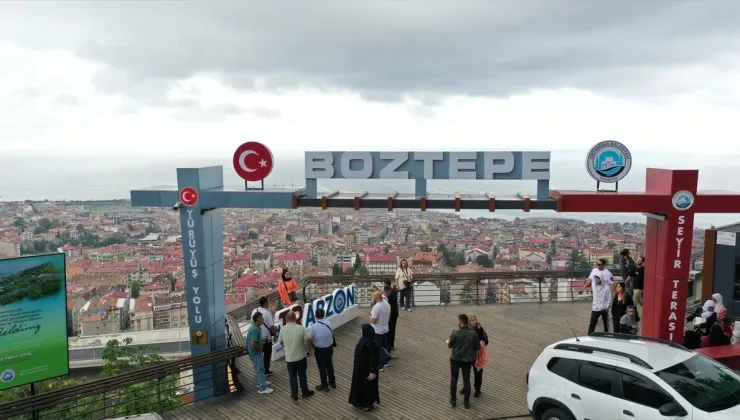 Trabzon’da Boztepe Yürüyüş Platformu ve Seyir Terası 1 Milyon Kişi Tarafından Ziyaret Edildi