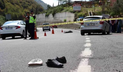 Trabzon’da yaşlı adam otomobilin çarpması sonucu hayatını kaybetti