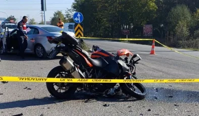 Motosikletli çift kazada öldü