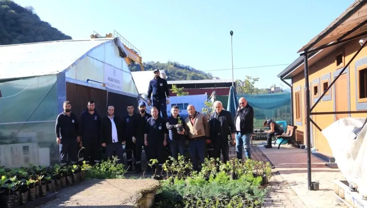 Trabzon’da Aronya Meyve Fidanları Çiftçilere Dağıtıldı