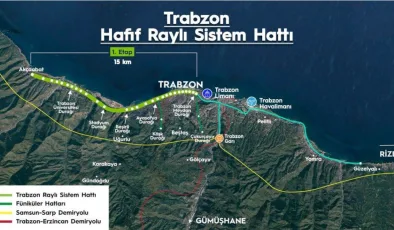 Trabzon’da raylı sistem durakları açıklandı