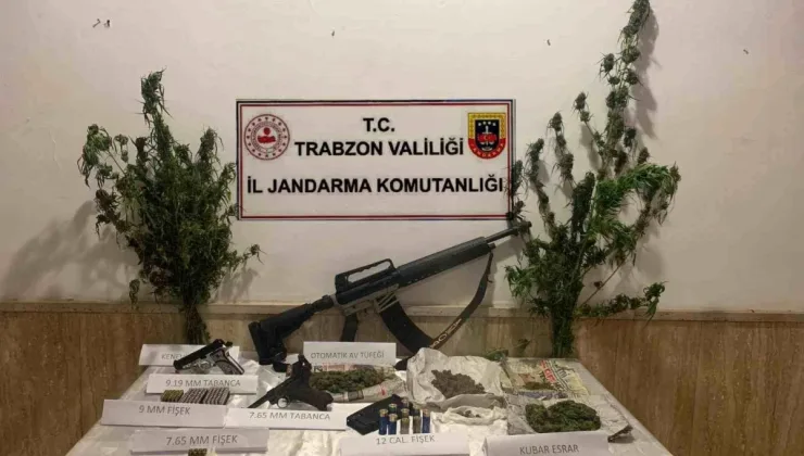 Trabzon’da Uyuşturucu Operasyonu: 818,6 Gram Esrar Ele Geçirildi