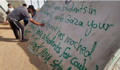 Gazze’deki Filistinliden ABD’deki öğrencilere teşekkür: Mesaj ulaştı