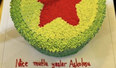 Yasemin Sakallıoğlu’nun pastası | Doğum günü pastasının renkleri kriz çıkardı!