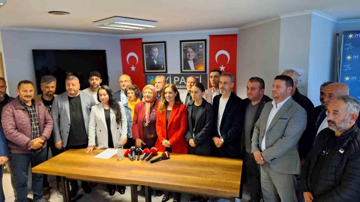 İYİ Parti Trabzon İl Başkanlığı’nda İstifalar Nedeniyle İl Yönetimi Düştü