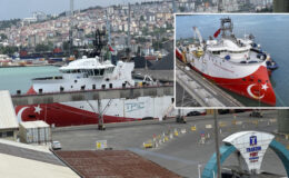 ‘Barbaros Hayreddin Paşa’ sismik araştırma gemisi Trabzon Limanı’na demirledi