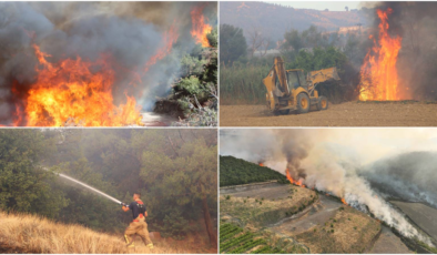 Manisa’daki orman yangınları 4. gününde: 3 ilçede alevlerle mücadele devam ediyor